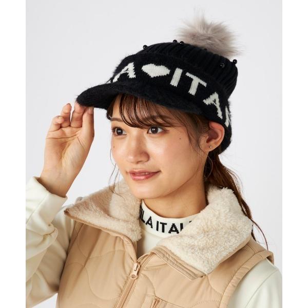 ZOZO問い合わせ番号:99346433ショップ:OCEAN GOLF，オーシャンゴルフブランド:FILA GOLF，フィラゴルフ 商品名:【FILA GOLF:フィラゴルフ】レディースニットキャップ　ゴルフカテゴリ:帽子>ニットキャ...