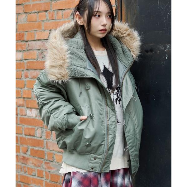 ZOZO問い合わせ番号:99349367ショップ:WEGO，ウィゴーブランド:WEGO，ウィゴー商品名:WEGO/【25年秋冬新作】N2Bカテゴリ:ジャケット/アウター>ミリタリージャケットブランド品番:WV25WN11-M0003素...