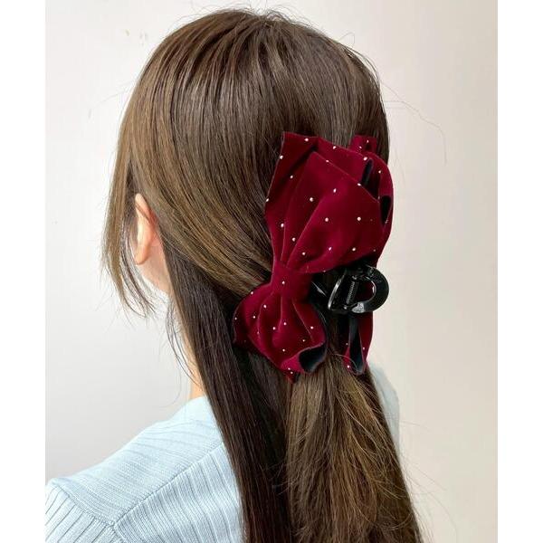 ZOZO問い合わせ番号:99380235ショップ:WEGO，ウィゴーブランド:WEGO，ウィゴー商品名:WEGO/ストーンベロアリボンバンスカテゴリ:ヘアアクセサリー>バレッタ/ヘアクリップブランド品番:MO25AW09-SG0079...