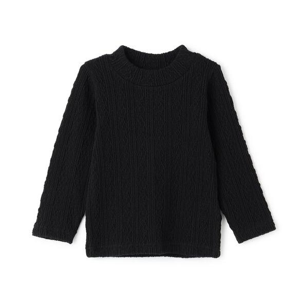 『セール実施中』ZOZO問い合わせ番号:99380304ショップ:petit main，プティマインブランド:petit main，プティマイン商品名:【シアバター】ジャガードハイネック長袖Tカテゴリ:トップス>Tシャツ/カットソーブ...