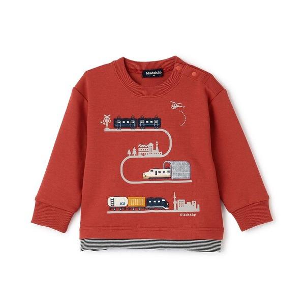 『タイムセール実施中』ZOZO問い合わせ番号:99380317ショップ:NARUMIYA ONLINE，ナルミヤ オンラインブランド:kladskap，クレードスコープ商品名:【人気商品再入荷】【直営店で取り扱い無し】電車アップリケ裾ボーダ...