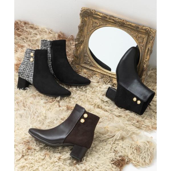 『セール実施中』ZOZO問い合わせ番号:99383403ショップ:JELLY BEANS，ジェリービーンズブランド:JELLY BEANS，ジェリービーンズ商品名:ダブルボタンコンビショートブーツ(210-57386)JELLY BEANS...