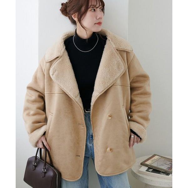 ZOZO問い合わせ番号:99383948ショップ:DISCOAT，ディスコートブランド:DISCOAT，ディスコート商品名:フェイクムートンミドルコートカテゴリ:ジャケット/アウター>ムートンコートブランド品番:DCZ1052308A...