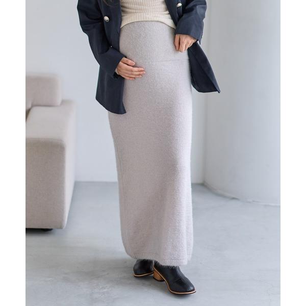 ZOZO問い合わせ番号:99392911ショップ:cross marche，クロスマルシェブランド:Rosemadame，ローズマダム商品名:微シャギーニットスカート（マタニティ〜産後）妊婦服 産前・産後対応カテゴリ:ママ＆ベビー&gt;マ...