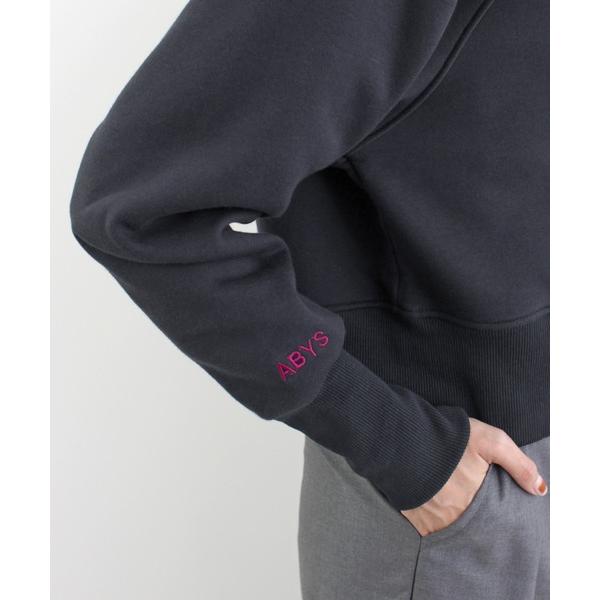 『タイムセール実施中』ZOZO問い合わせ番号:99409517ショップ:FUTIER LAND，フューティアランドブランド:ABYS，アビス商品名:【新色追加】ロゴ刺繍裏起毛ショート丈トレーナーカテゴリ:トップス>スウェットブランド品...
