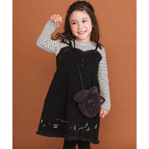 『タイムセール実施中』ZOZO問い合わせ番号:99414884ショップ:BEBE ONLINE STORE，ベベ オンラインストアブランド:SLAP SLIP，スラップスリップ商品名:ハート音符刺しゅうポコポコキルトドッキングワンピース(8...