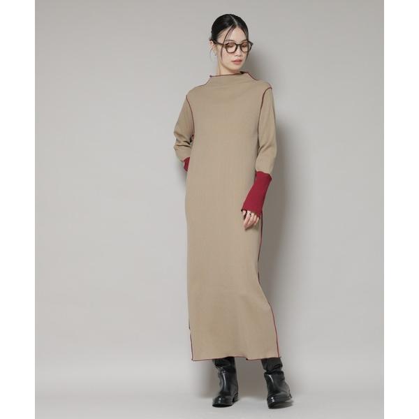 ZOZO問い合わせ番号:99415949ショップ:NANO universe，ナノユニバースブランド:NANO universe，ナノユニバース商品名:テレコリブ配色メローワンピースカテゴリ:ワンピース/ドレス>ワンピースブランド品番...