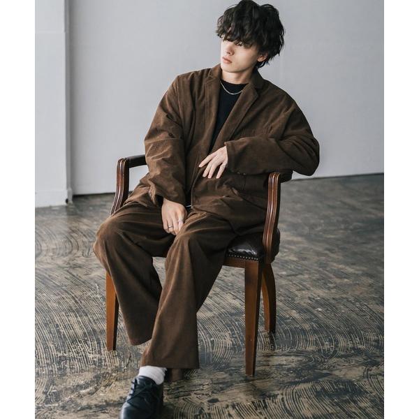 『タイムセール実施中』ZOZO問い合わせ番号:99416588ショップ:Rocky Monroe，ロッキーモンローブランド:Rocky Monroe，ロッキーモンロー商品名:コーデュロイセットアップ ダブルテーラードジャケット＆イージーワイ...