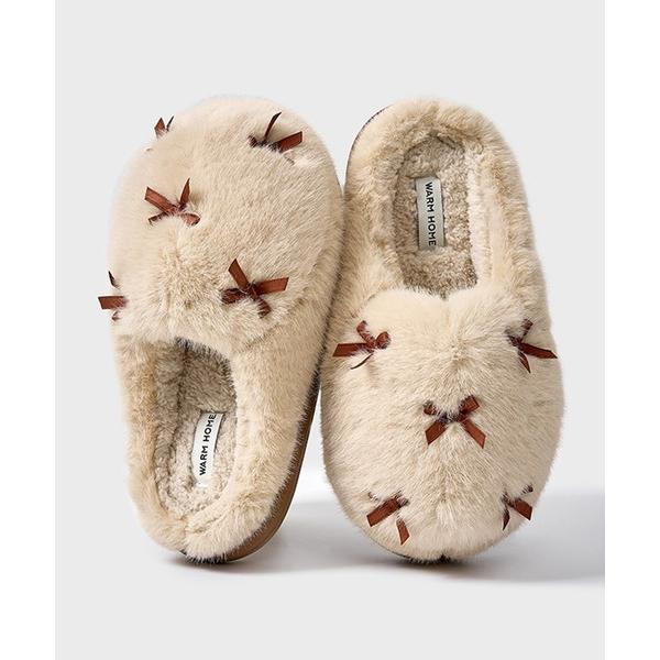 『タイムセール実施中』ZOZO問い合わせ番号:99418671ショップ:perky room，パーキールームブランド:IRADOWL，アイラドール，perky room，パーキールーム商品名:リボンファースリッパカテゴリ:インテリア>...