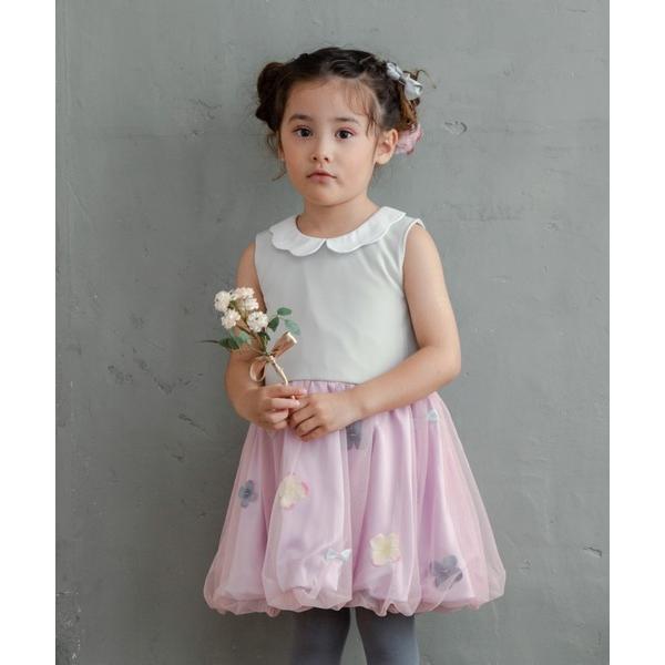 参考価格：5，940円発売時期：2022年08月コンディション：B（目立つ使用感なし）使用感が少ない、または気にならないアイテム首周り：汚れ参考商品名：お花とリボンのバルーンワンピ(フォーマル)参考品番：2111940/2111941/21...