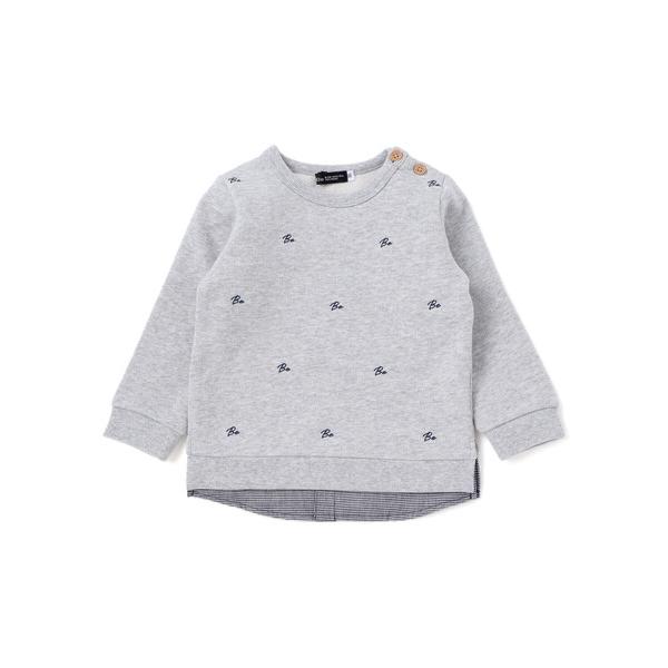 『タイムセール実施中』※このアイテムは返品・交換対象外商品です。ZOZO問い合わせ番号:99449870ショップ:BEBE ONLINE STORE，ベベ オンラインストアブランド:BeBe，ベベ商品名:ロゴ刺しゅう裏起毛レイヤード風トレー...