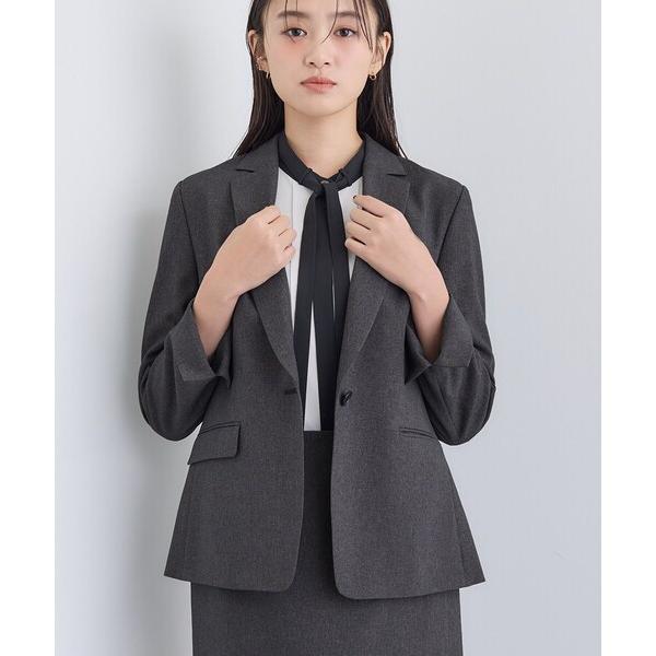 ZOZO問い合わせ番号:99451708ショップ:INDIVI，インディヴィブランド:INDIVI，インディヴィ商品名:【洗える／通勤／スーツ】メランジストレッチ テーラージャケットカテゴリ:フォーマルスーツ/小物>スーツジャケットブ...