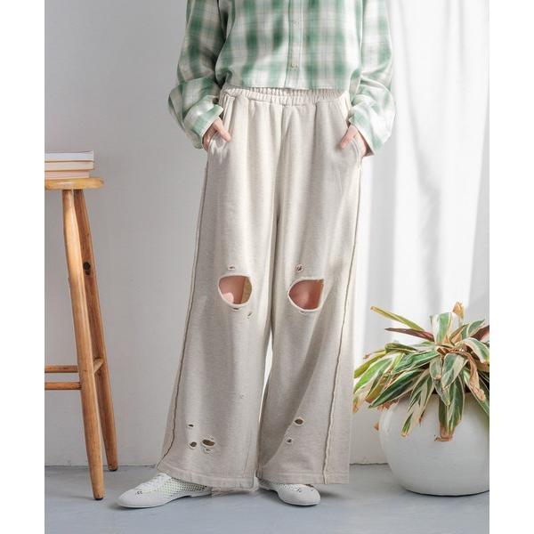 『セール実施中』参考価格：6，600円発売時期：2025年01月コンディション：B（目立つ使用感なし）使用感が少ない、または気にならないアイテム全体的：色あせ参考商品名：リメイクスウェットワイドパンツ 288665参考品番：288665【商...