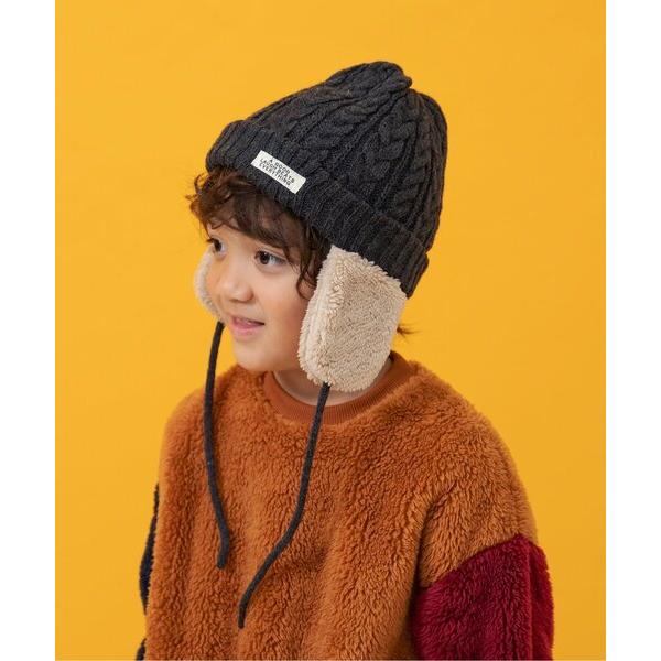 『セール実施中』ZOZO問い合わせ番号:99485399ショップ:F.O.Online Store，エフオーオンラインストアブランド:BREEZE，ブリーズ商品名:【洗える】耳付きケーブルニット帽カテゴリ:帽子>ニットキャップ/ビーニ...