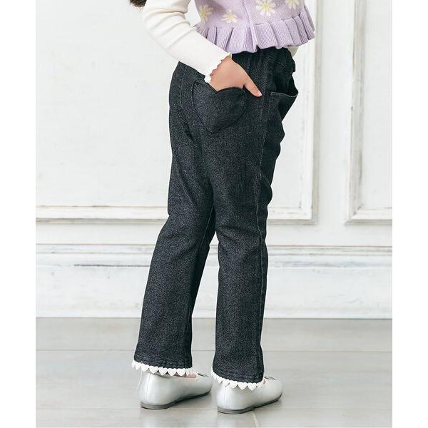 ZOZO問い合わせ番号:99485401ショップ:F.O.Online Store，エフオーオンラインストアブランド:apres les cours，アプレレクール商品名:【フレア/あったか】裏起毛ハート・お花ポケットフレアきゅんパンツカテ...