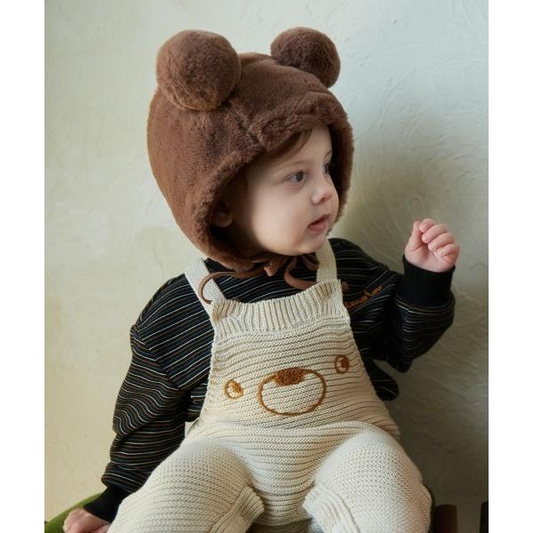 『セール実施中』ZOZO問い合わせ番号:99520056ショップ:moimoln，モイモルンブランド:moimoln，モイモルン商品名:【SOFT＆】アニマルモチーフニットオーバーオールカテゴリ:オールインワン・サロペット>サロペット...