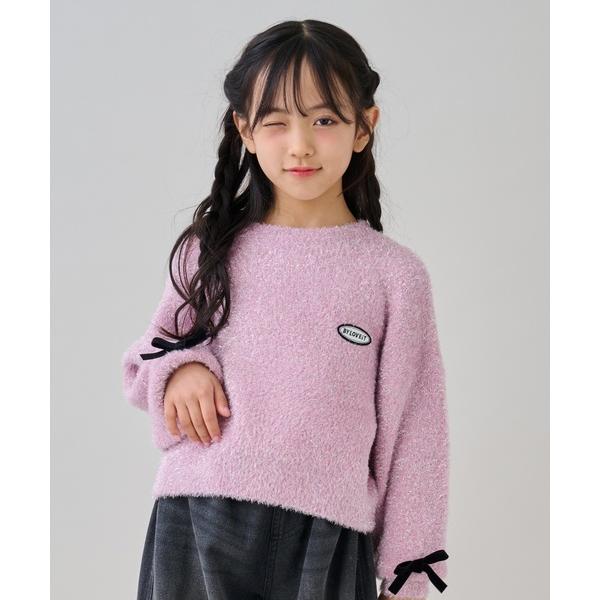 『セール実施中』ZOZO問い合わせ番号:99520152ショップ:NARUMIYA ONLINE，ナルミヤ オンラインブランド:by LOVEiT，バイラビット商品名:ラメシャギーリボンニットカテゴリ:トップス>ニット/セーターブラン...