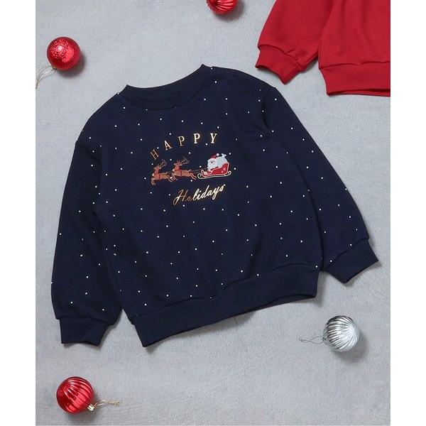 ZOZO問い合わせ番号:99520496ショップ:F.O.Online Store，エフオーオンラインストアブランド:apres les cours，アプレレクール商品名:【リンク/ジュニア対応】クリスマスモチーフトレーナーカテゴリ:トップ...