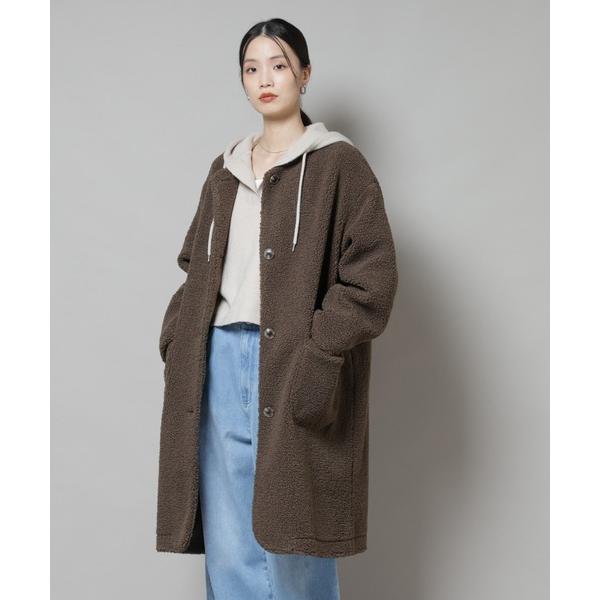 ZOZO問い合わせ番号:99521025ショップ:NANO universe，ナノユニバースブランド:NANO universe，ナノユニバース商品名:ソフトボアノーカラーコートカテゴリ:ジャケット/アウター>ノーカラーコートブランド...