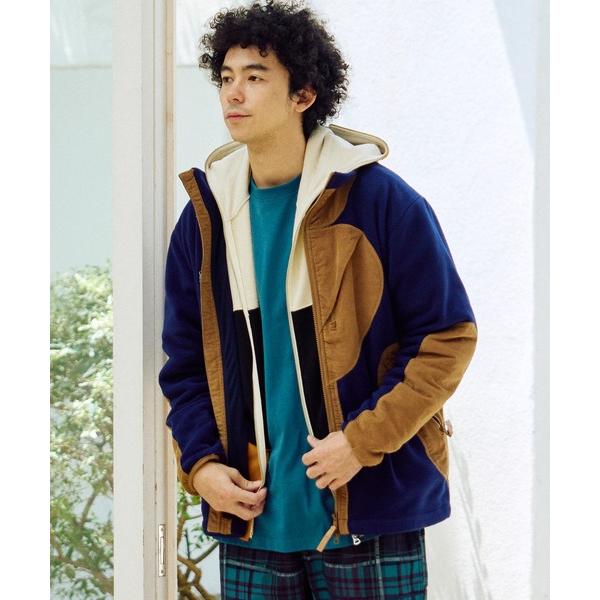 『セール実施中』ZOZO問い合わせ番号:99521259ショップ:go slow caravan，ゴースローキャラバンブランド:go slow caravan，ゴースローキャラバン商品名:マイクロフリース×コーデュロイ スタンドJKTカテゴ...