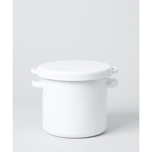 他サイト： 「野田琺瑯」ホワイト・シリーズ ラウンド ストッカー 18cm/586831の商品画像