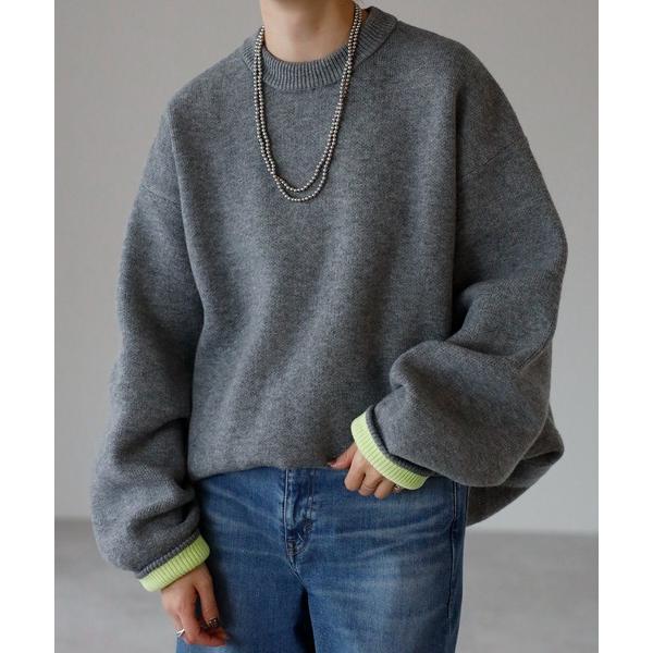 『タイムセール実施中』ZOZO問い合わせ番号:99583984ショップ:Bonjour Sagan，ボンジュールサガンブランド:meilmada，メイルマダ，Bonjour Sagan，ボンジュールサガン商品名:バイカラーニットプルオーバー...