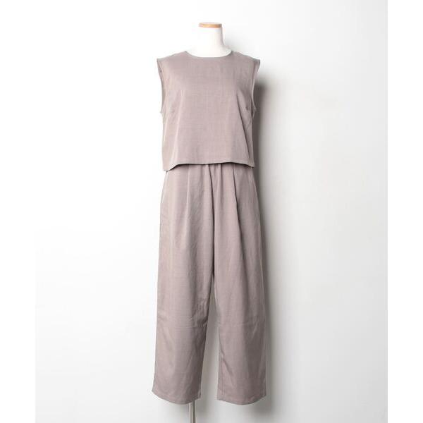 『セール実施中』参考価格：7，960円発売時期：2025年04月コンディション：D（傷・汚れあり）傷や汚れがあるが使用には問題ないアイテムブランドタグ：欠損参考商品名：ノースリーブ トップス ロングパンツ セットアップ参考品番：152060...