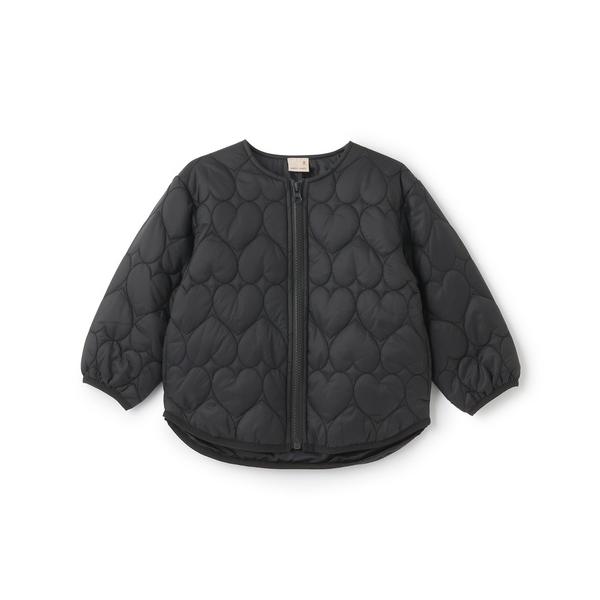 ZOZO問い合わせ番号:99615954ショップ:petit main，プティマインブランド:petit main，プティマイン商品名:【リンク】ハートキルティングジャケット(キッズサイズ)カテゴリ:ジャケット/アウター&gt;ブルゾンブラ...