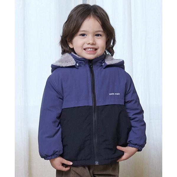 ZOZO問い合わせ番号:99615955ショップ:petit main，プティマインブランド:petit main，プティマイン商品名:【洗える】リバーシブル切替ブルゾンカテゴリ:ジャケット/アウター&gt;ブルゾンブランド品番:95533...