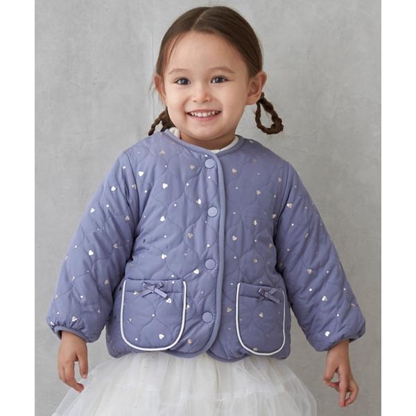 『セール実施中』ZOZO問い合わせ番号:99615956ショップ:petit main，プティマインブランド:petit main，プティマイン商品名:【リンク】箔プリントリバーシブルジャケットカテゴリ:ジャケット/アウター>ブルゾン...