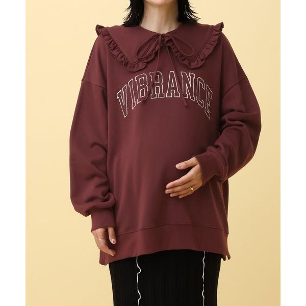 『セール実施中』ZOZO問い合わせ番号:99616112ショップ:LEPSIM，レプシィムブランド:LEPSIM，レプシィム商品名:【産前・産後対応】マタニティ／2WAY襟付きスウェットプルオーバー　591429カテゴリ:ママ＆ベビー&gt...