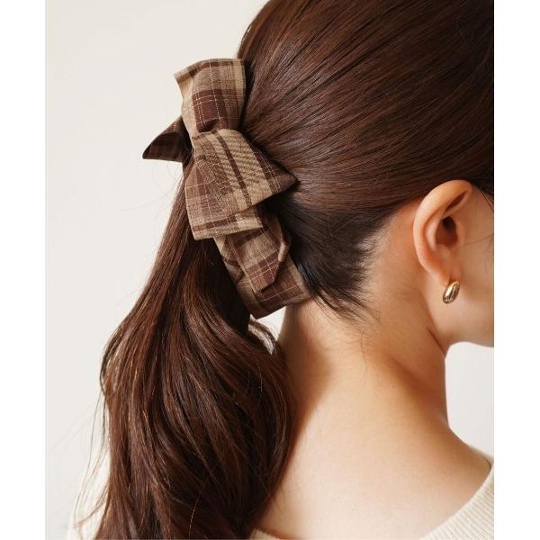 『タイムセール実施中』ZOZO問い合わせ番号:99616609ショップ:RiNc，リンクブランド:ammy.，エイミードット商品名:【 ammy. / エイミードット 】 クラシック チェック リボン バナナクリップ / ヘアクリップカテゴ...
