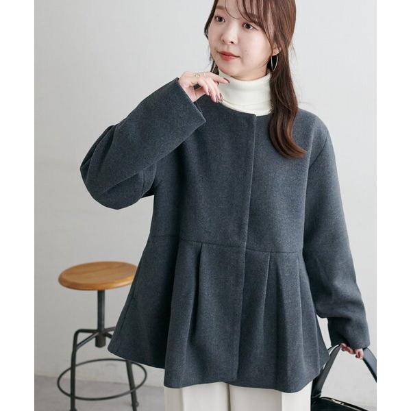 『タイムセール実施中』ZOZO問い合わせ番号:99618752ショップ:DISCOAT，ディスコートブランド:DISCOAT，ディスコート商品名:【レディに仕上がる】中空糸ペプラムノーカラージャケットカテゴリ:ジャケット/アウター>そ...