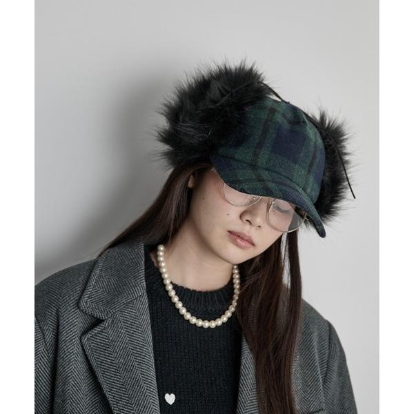 『セール実施中』ZOZO問い合わせ番号:99618777ショップ:Auntie Rosa，アンティローザブランド:THE YOn，ザヨン商品名:チェックフライトキャップカテゴリ:帽子>キャップブランド品番:TY00000366素材:ポ...