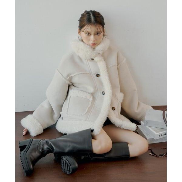 ZOZO問い合わせ番号:99621474ショップ:Chico，チコブランド:Chico，チコ商品名:2wayスタンドムートンルーズジャケットカテゴリ:ジャケット/アウター>その他アウターブランド品番:CHZ1052407A0002素材...