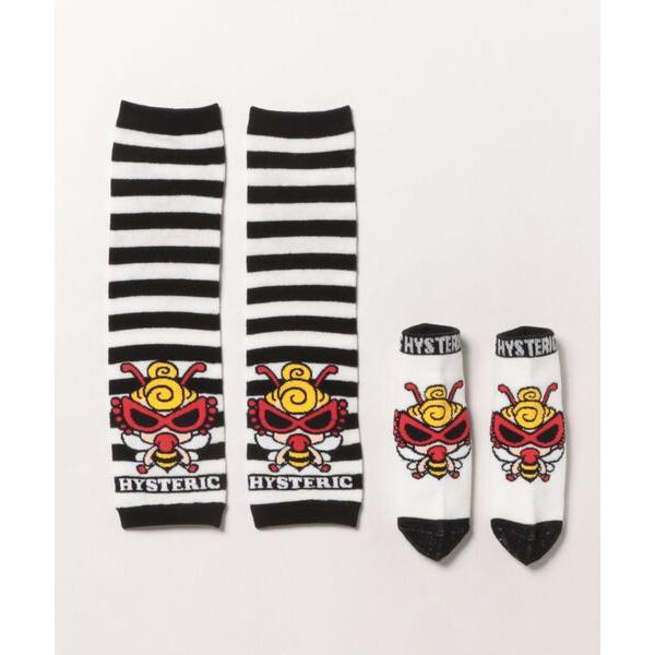 ZOZO問い合わせ番号:99621527ショップ:HYSTERIC MINI，ヒステリックミニブランド:HYSTERIC MINI，ヒステリックミニ商品名:LITTLE BEE レッグウォーマー＆ソックス セットカテゴリ:ママ＆ベビー&gt...