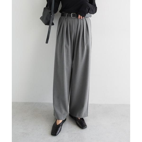 『タイムセール実施中』ZOZO問い合わせ番号:99628260ショップ:andme，アンドミーブランド:evernavy，エバーネイビー商品名:【新サイズ追加】ウール混タックワイドパンツカテゴリ:パンツ>スラックスブランド品番:880...