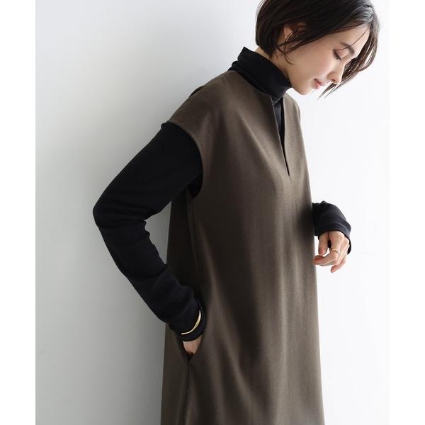 ZOZO問い合わせ番号:99628282ショップ:andme，アンドミーブランド:evernavy，エバーネイビー商品名:ウール混Vネックロングワンピースカテゴリ:ワンピース/ドレス>ワンピースブランド品番:8800040素材:【本体...