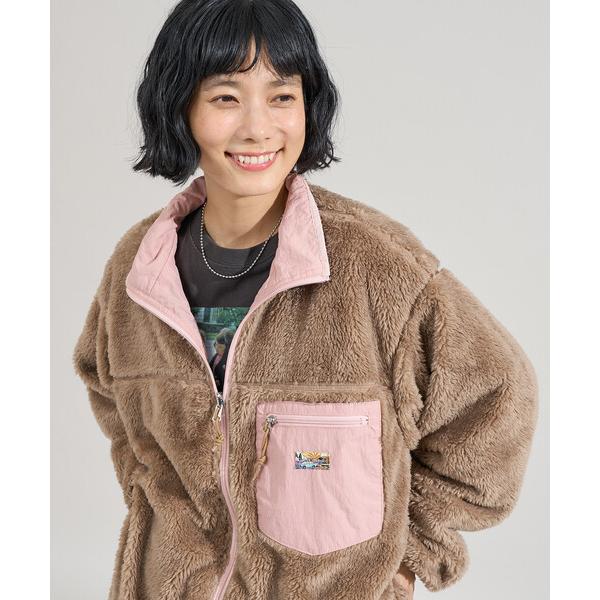 『タイムセール実施中』ZOZO問い合わせ番号:99661090ショップ:FREAK'S STORE，フリークスストアブランド:FREAK'S STORE，フリークスストア商品名:配色 リバーシブル ボアジャケット/裏ボア ナイロンブルゾン/...