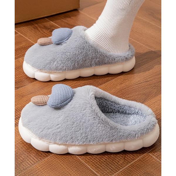 ZOZO問い合わせ番号:99661996ショップ:Lace Ladies，レースレディースブランド:Lace Ladies，レースレディース商品名:きのこ モチーフ付き ファー ルーム シューズカテゴリ:インテリア>ルームシューズ/ス...