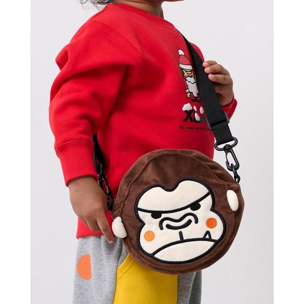 『セール実施中』ZOZO問い合わせ番号:99662093ショップ:X-girl Stages，エックスガール ステージスブランド:XLARGE KIDS，エクストララージキッズ商品名:ファニーゴリラフェイスショルダーバッグカテゴリ:バッグ&...