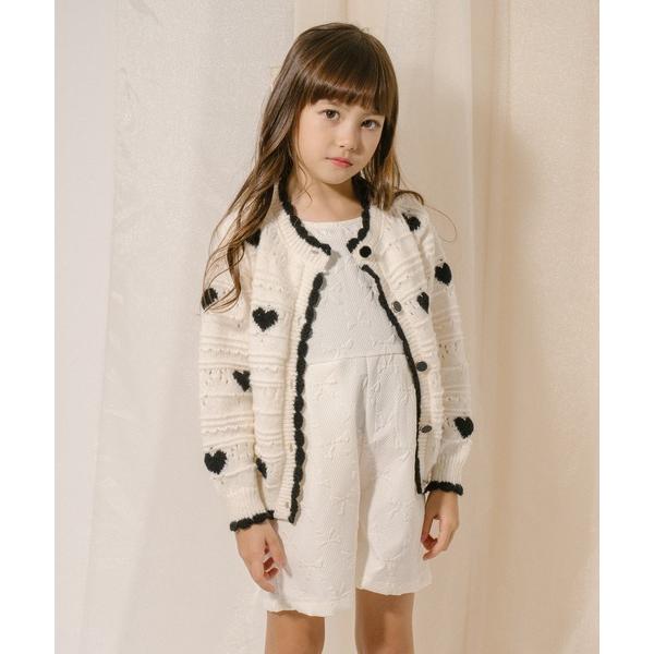 ZOZO問い合わせ番号:99662897ショップ:moredays store，モアデイズ・ストアブランド:URBAN CHERRY，アーバンチェリー商品名:ネックスカラップハートデザインニットカーディガンカテゴリ:トップス>カーディ...