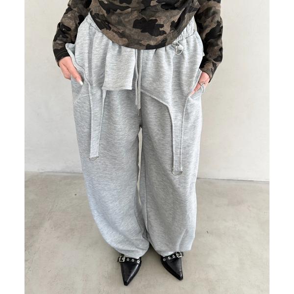 『タイムセール実施中』ZOZO問い合わせ番号:99664627ショップ:Outfitter lab，アウトフィッターラボブランド:Bamm，バム商品名:ガーターデザインスウェットパンツカテゴリ:パンツ>スウェットパンツブランド品番:B...