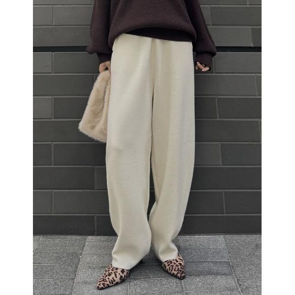 ZOZO問い合わせ番号:99665322ショップ:Re:EDIT，リエディブランド:Re:EDIT，リエディ商品名:[お気に入り数1万突破][新色追加][低身長/高身長サイズ有]ニットバレルレッグカーブパンツカテゴリ:パンツ>その他パ...