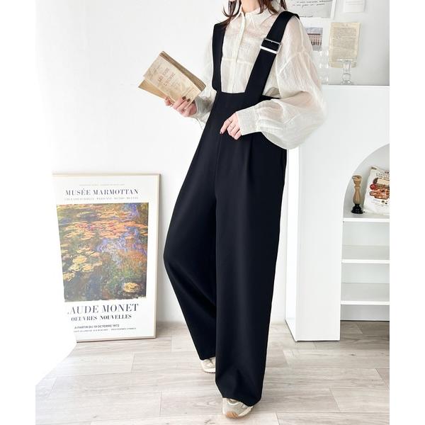 『セール実施中』参考価格：6，999円発売時期：2024年02月コンディション：B（目立つ使用感なし）使用感が少ない、または気にならないアイテム全体的：毛玉参考商品名：大人のワイドストレート。アシメバックルベルトサロペット参考品番：ce09...