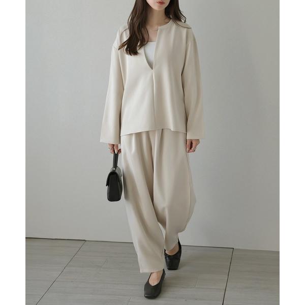 『タイムセール実施中』ZOZO問い合わせ番号:99698899ショップ:SUGAR BISKET，シュガービスケットブランド:lesperance，レスぺランス商品名:深Vネックセットアップカテゴリ:ジャケット/アウター>セットアップ...