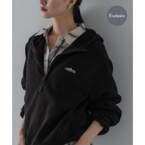 パーカー 「別注」THOUSAND MILE×URBAN RESEARCH　KNIT FREECE HF-ZIP HOODIE レディース