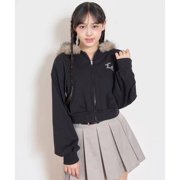 ZOZO問い合わせ番号:99730880ショップ:NARUMIYA ONLINE，ナルミヤ オンラインブランド:LOVETOXIC，ラブトキシック商品名:【LTXC】【セット可】ファー2WAYZIPパーカカテゴリ:トップス>パーカーブ...