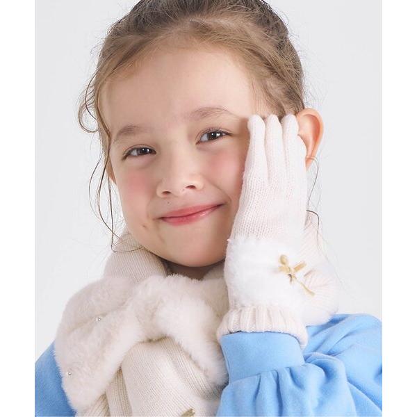 ZOZO問い合わせ番号:99731059ショップ:F.O.Online Store，エフオーオンラインストアブランド:apres les cours，アプレレクール商品名:【ジュニア対応】リボンファー手袋カテゴリ:ファッション雑貨>手...