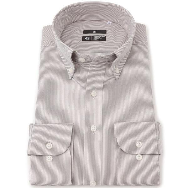 『セール実施中』ZOZO問い合わせ番号:99732277ショップ:SUIT SELECT，スーツセレクトブランド:SUIT SELECT，スーツセレクト商品名:【スーパーノンアイロン・ストレッチ・速乾】【長袖】【BLACK LINE】ボタン...